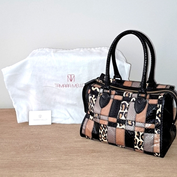 Tamara Mellon "Seductive Watersnake" Satchel - Picture 1 of 16